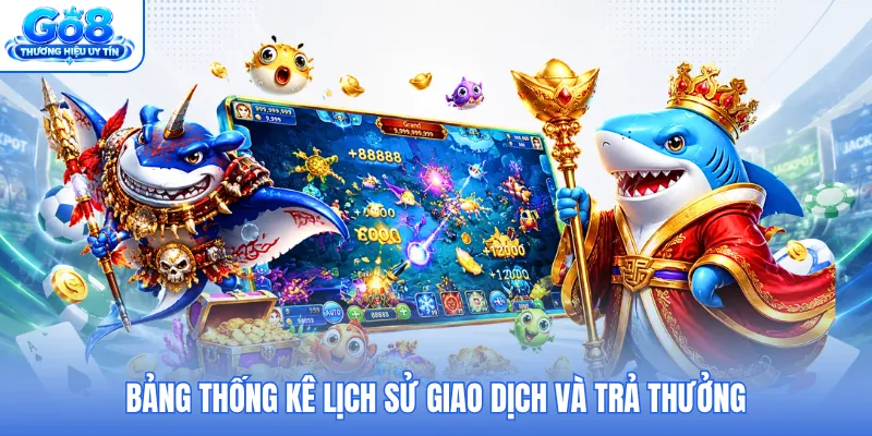 Bảng thống kê lịch sử giao dịch và trả thưởng Bảng thống kê lịch sử giao dịch và trả thưởng