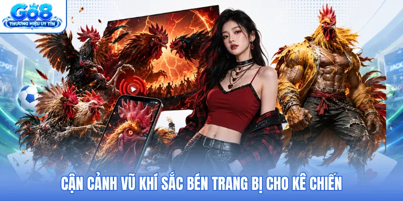 Cận cảnh vũ khí sắc bén trang bị cho kê chiến Cận cảnh vũ khí sắc bén trang bị cho kê chiến